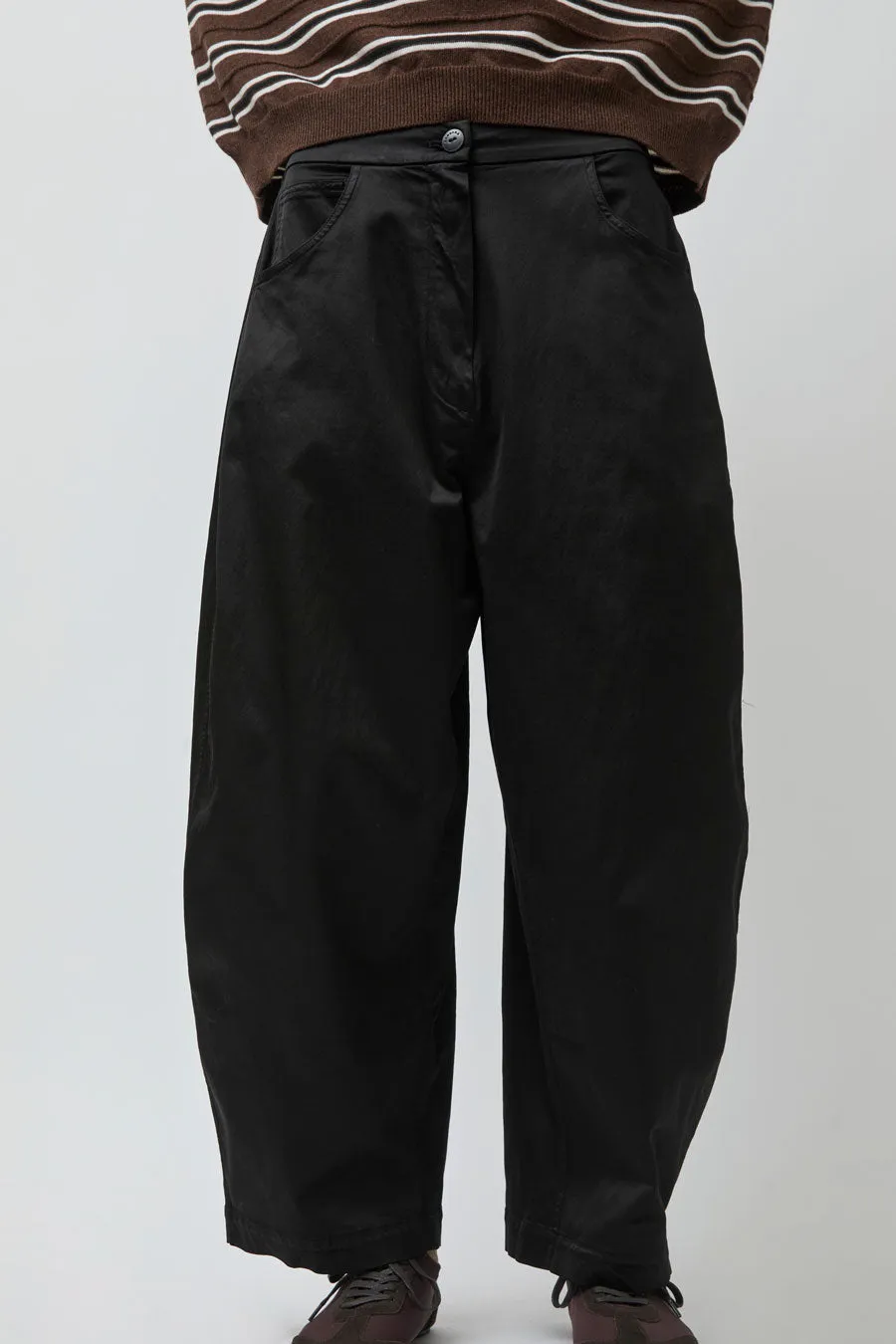 CORDERA Satin Curved Pants in Black sold by No. 6 product image thumbnail 2
