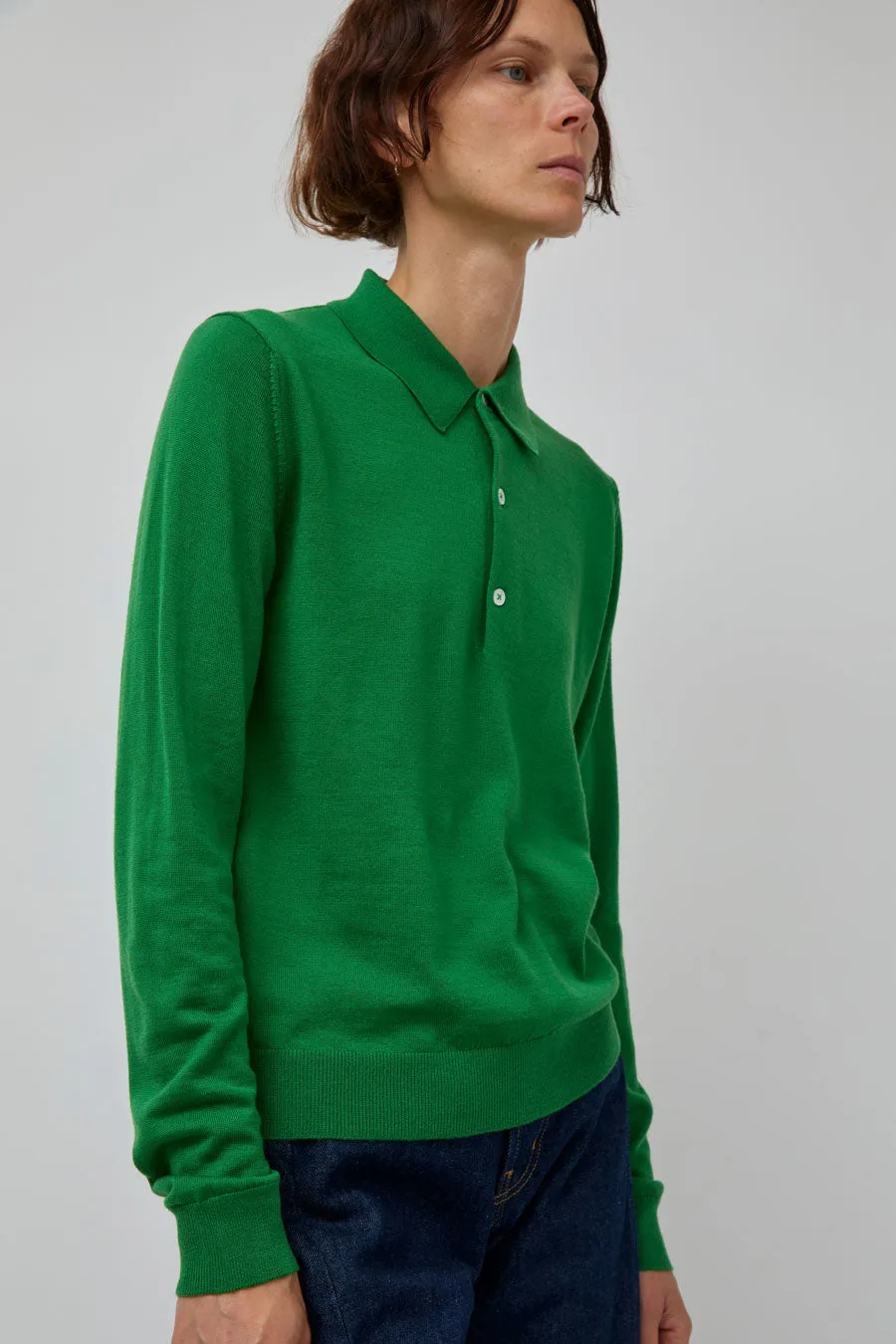 B Sides Knit Polo in Green sold by No. 6 product image thumbnail 4