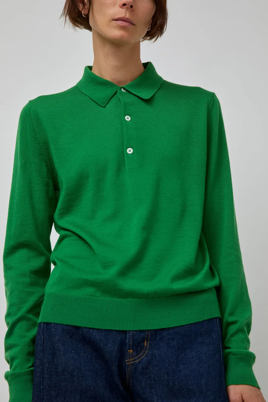B Sides Knit Polo in Green sold by No. 6 product image thumbnail 3