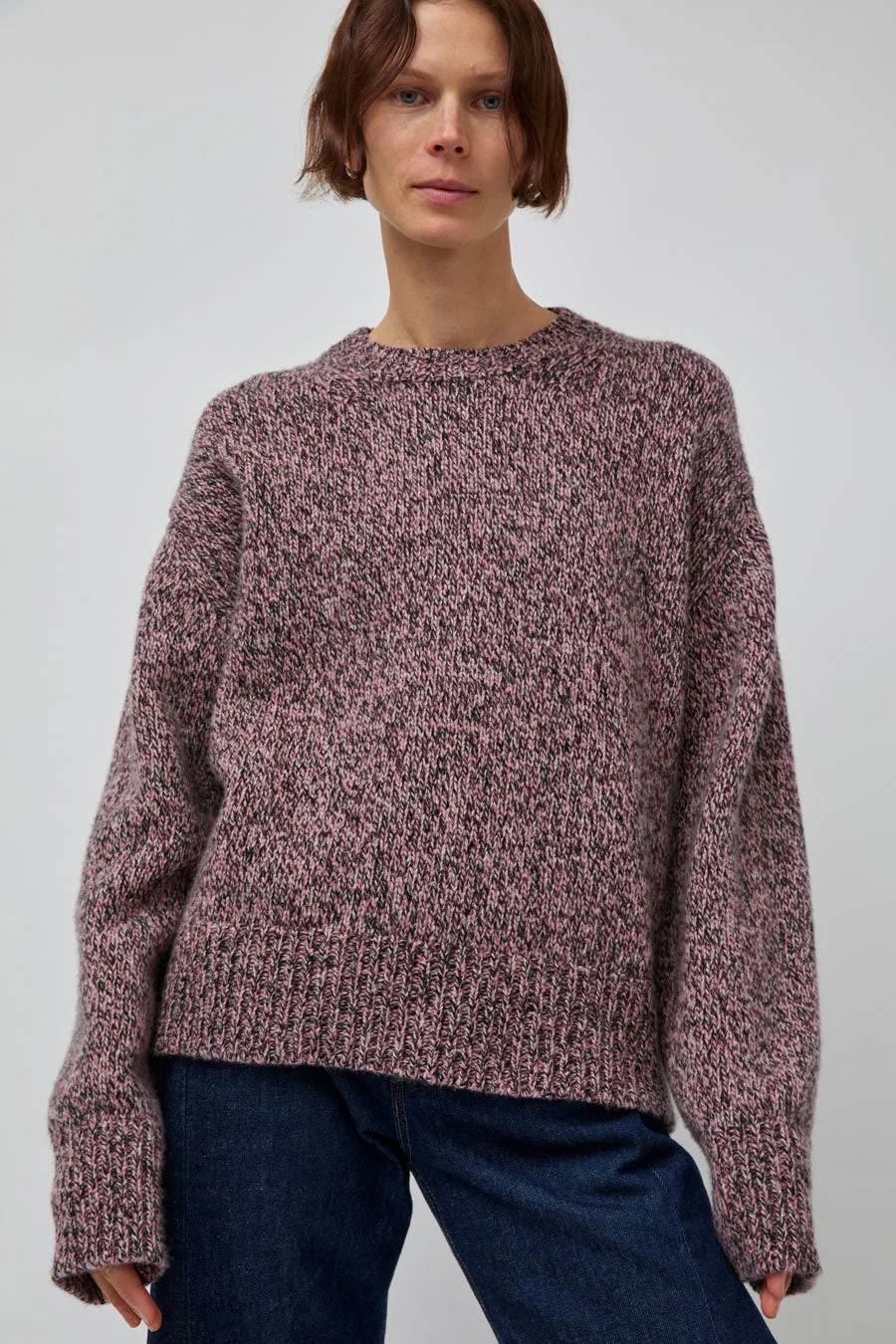 B Sides Braided Lambswool Crew in Etowah Twist sold by No. 6