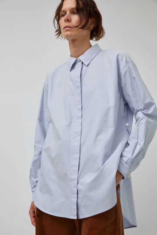 Rue De Tokyo Shelby Oxford Blouse in Light Blue sold by No. 6
