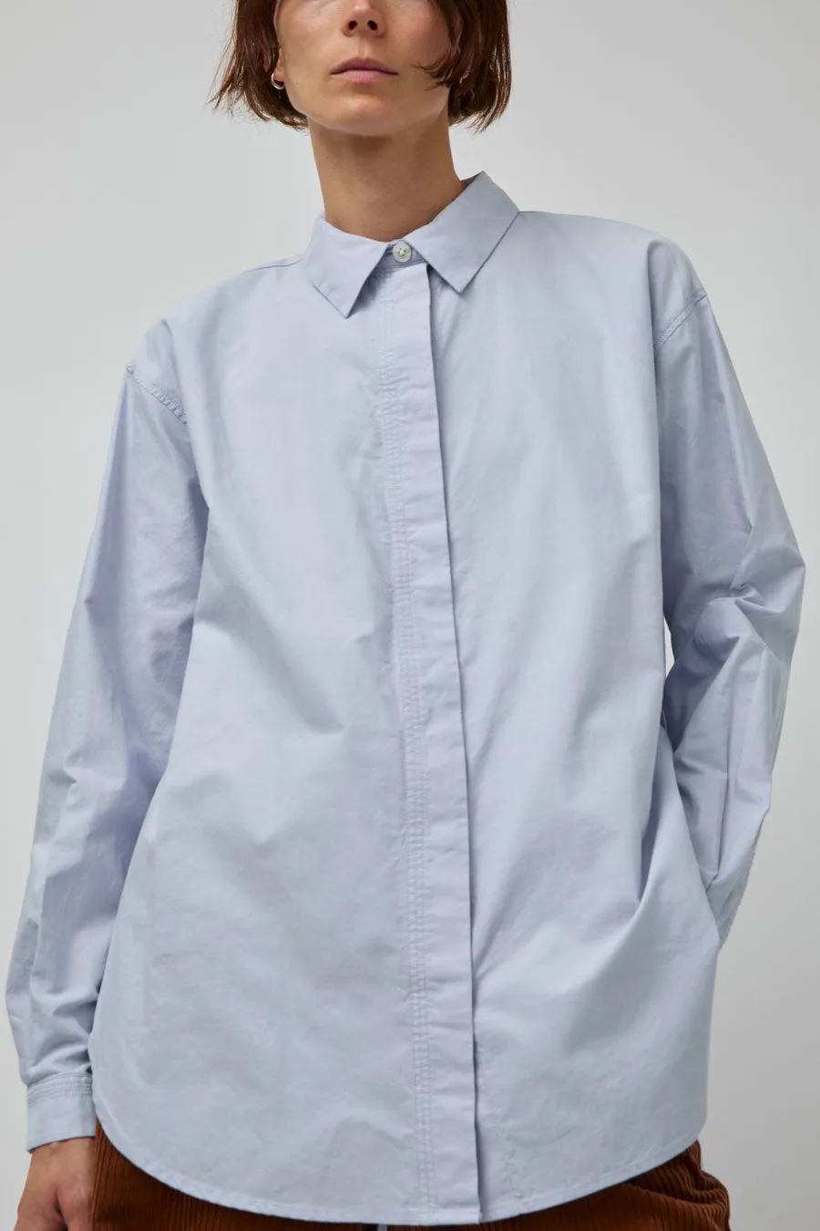 Rue De Tokyo Shelby Oxford Blouse in Light Blue sold by No. 6 product image thumbnail 3