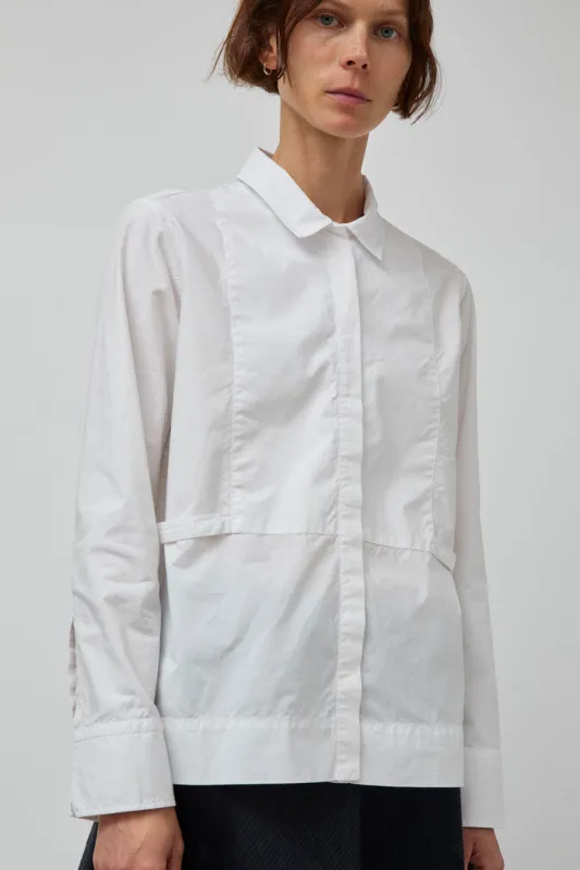 Rue De Tokyo Saloma Blouse in White Poplin sold by No. 6