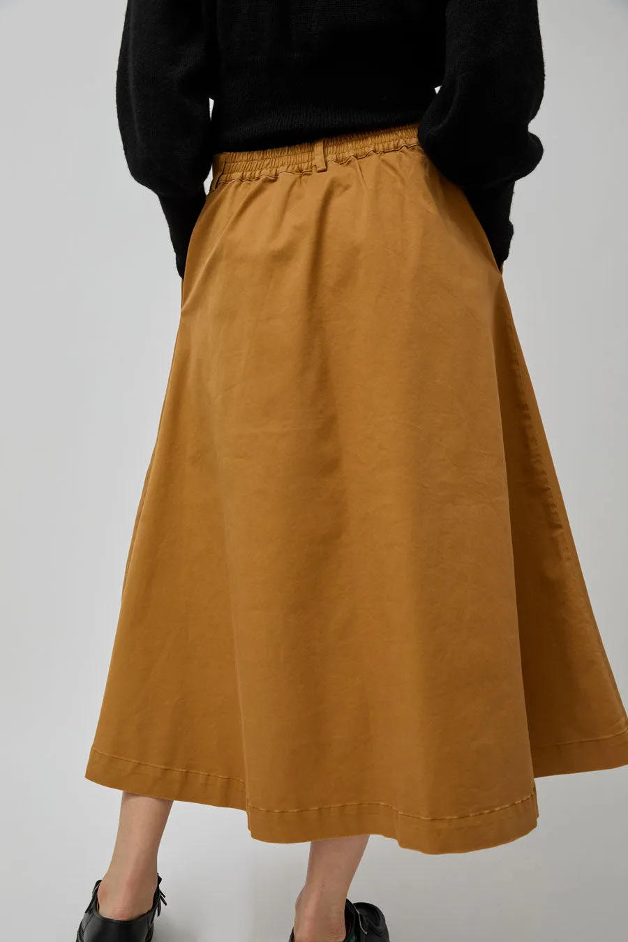 Rue De Tokyo Pen Skirt in Amber Brown Twill sold by No. 6 product image thumbnail 5