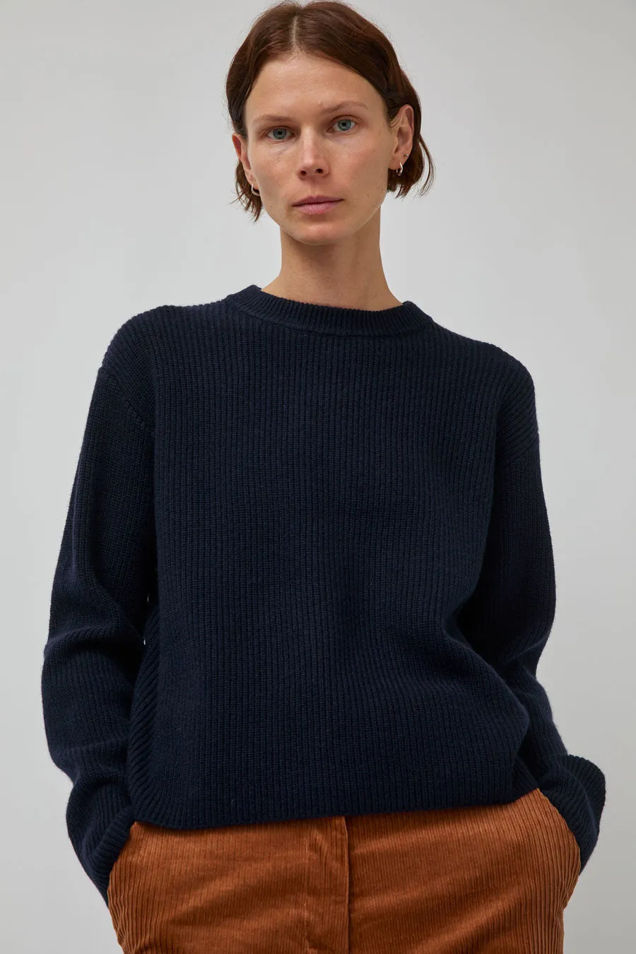 Rue De Tokyo Karli Crewneck Sweater in Navy sold by No. 6