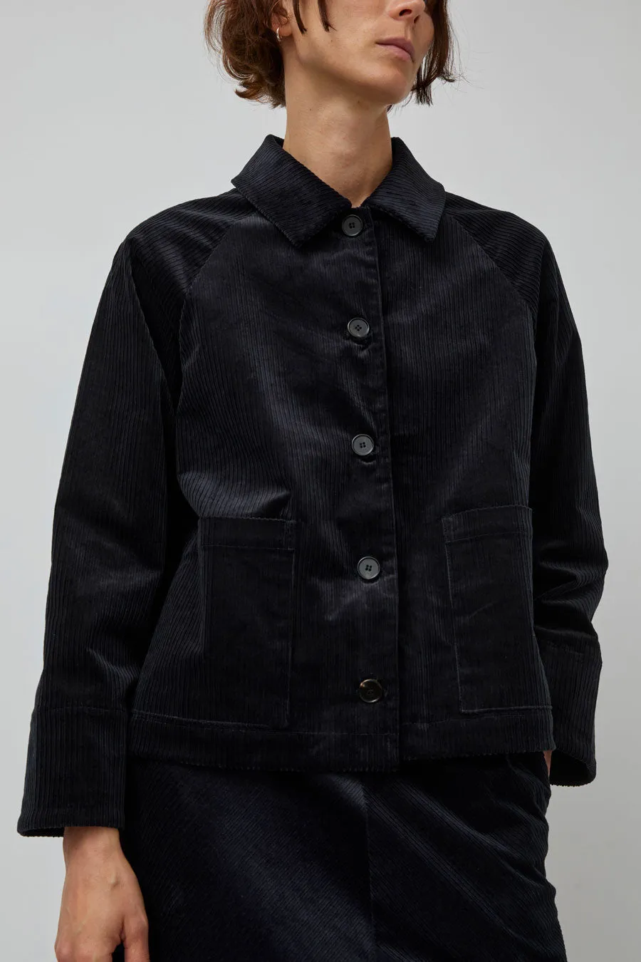 Rue De Tokyo Chira Jacket in Ink Navy Corduroy sold by No. 6 product image thumbnail 4