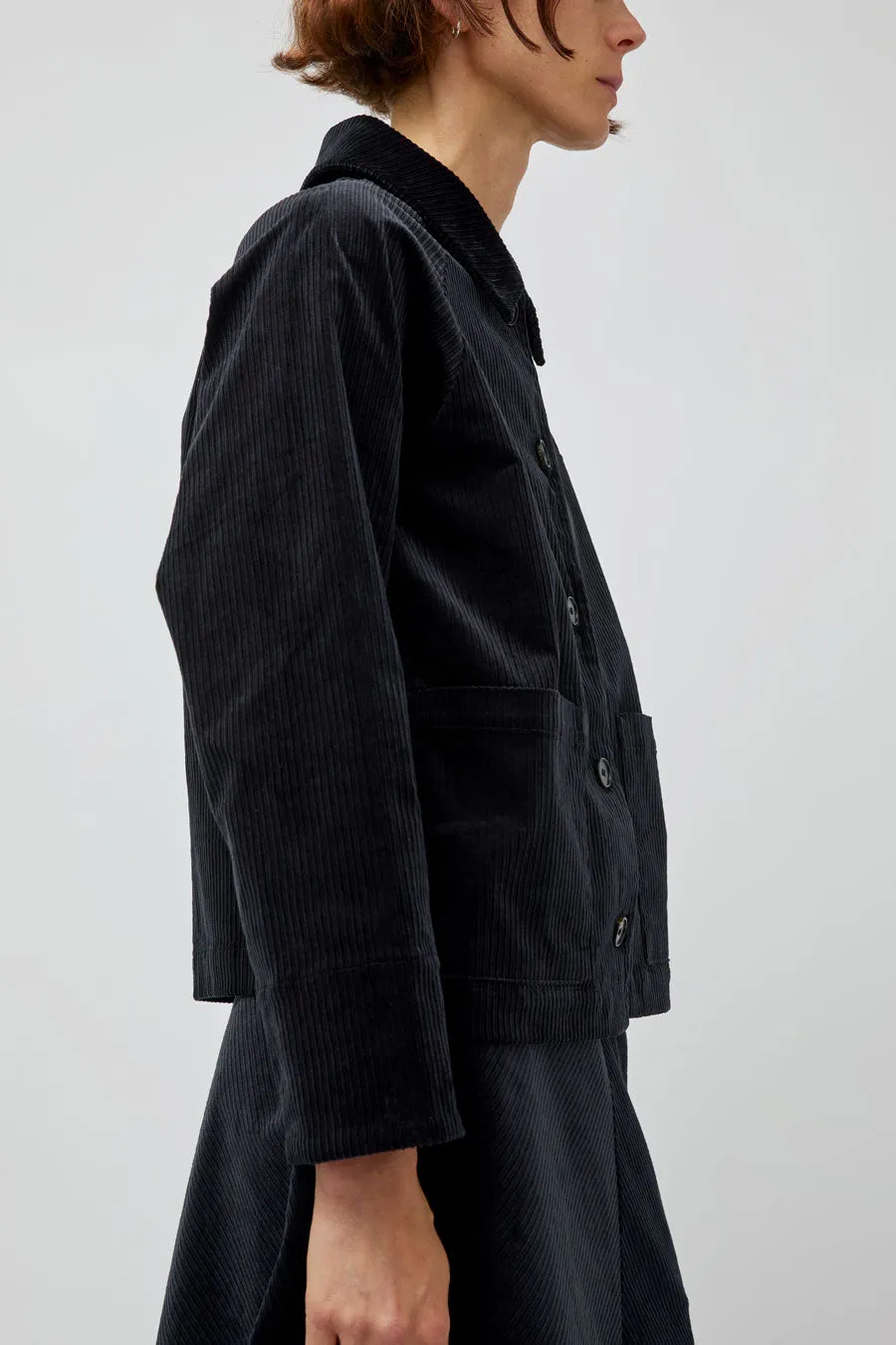 Rue De Tokyo Chira Jacket in Ink Navy Corduroy sold by No. 6 product image thumbnail 3