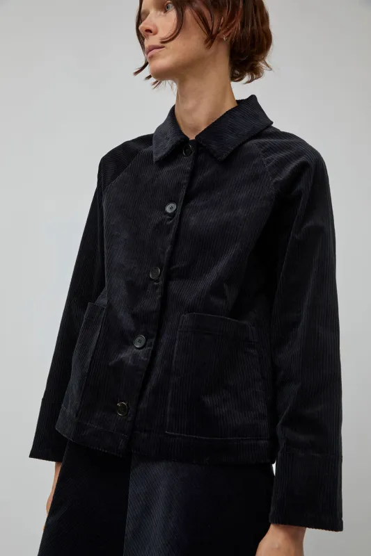 Rue De Tokyo Chira Jacket in Ink Navy Corduroy sold by No. 6