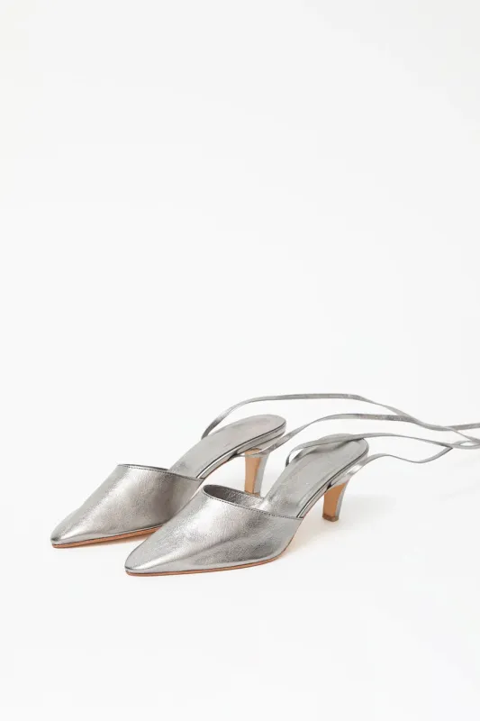 Martiniano Party Sandal in Pewter made by Martiniano