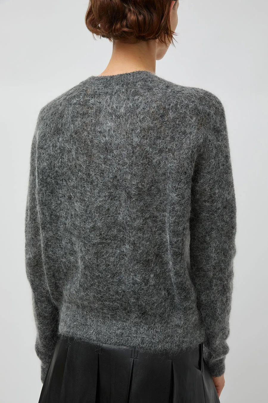 TONYWACK Wool and Mohair Cardigan in Melange Grey sold by No. 6 product image thumbnail 5