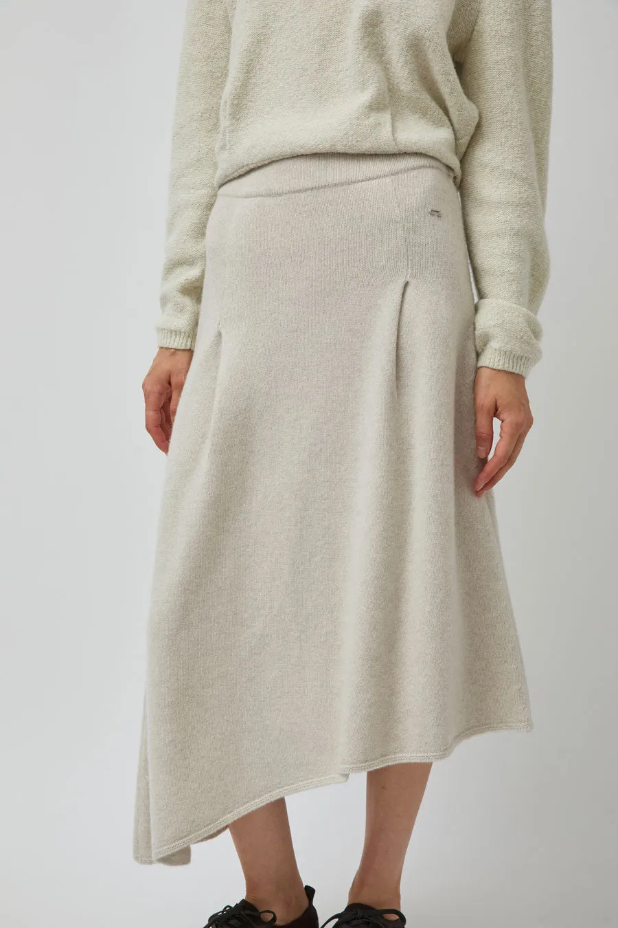 UMARMUNG Asymmetric Hem Skirt in Lamb sold by No. 6 product image thumbnail 3