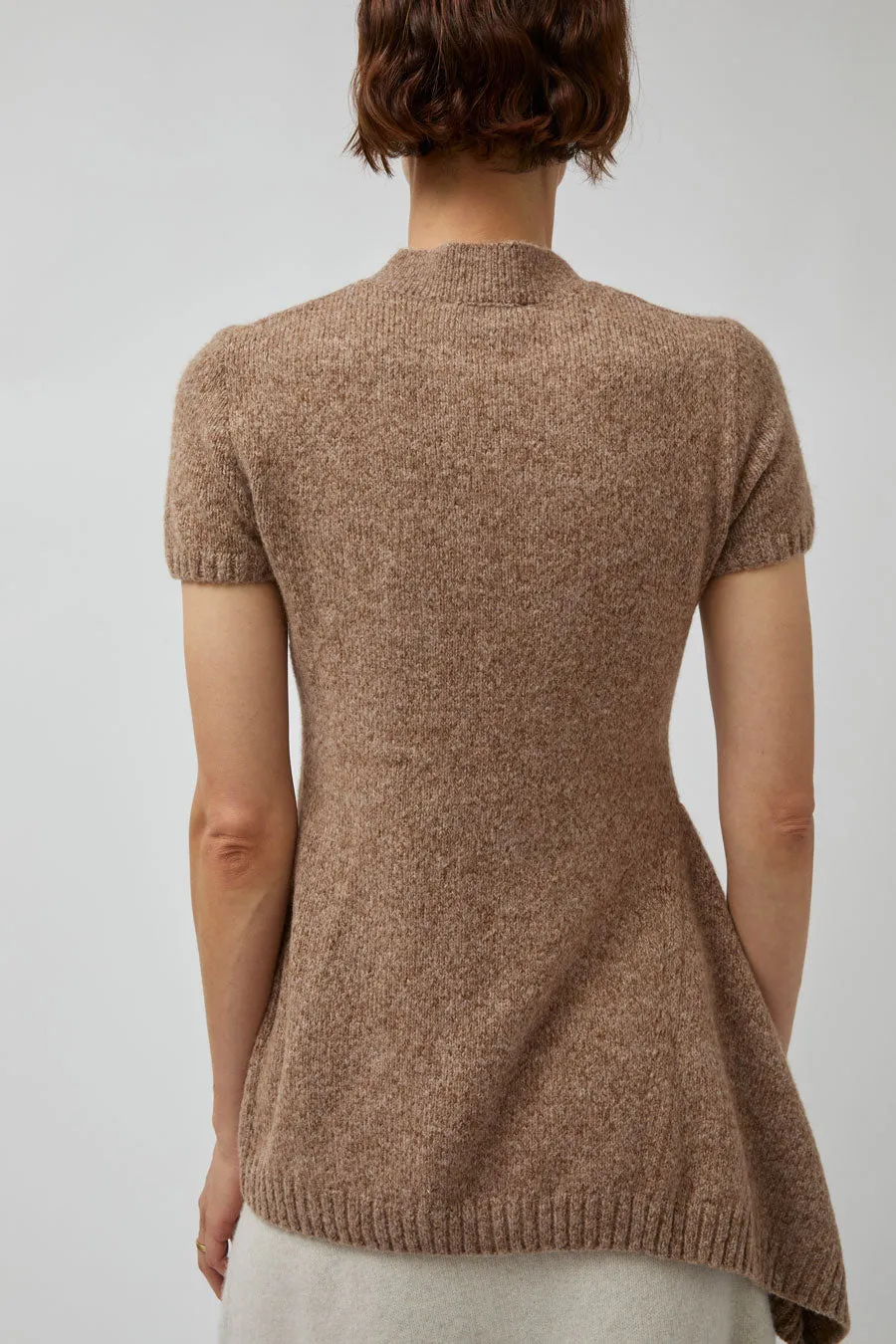 UMARMUNG Asymmetric Hem Half Sleeve Pullover in Bagel sold by No. 6 product image thumbnail 5