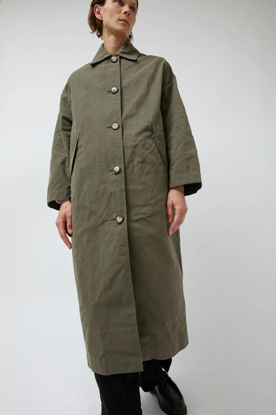 Pret Pour Partir Alma Coat with Removable Vest in Khaki sold by No. 6