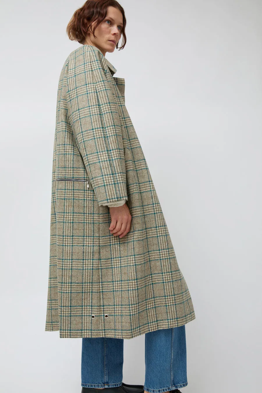 Pret Pour Partir Camille Jacket in Wool Blue Check sold by No. 6 product image thumbnail 5