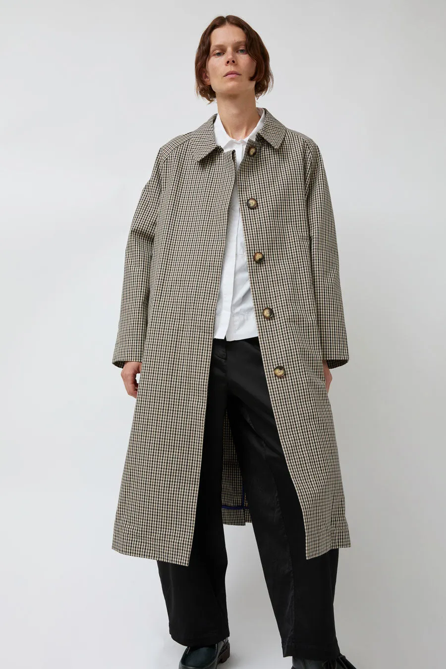 Pret Pour Partir Camille Jacket in Cotton Check sold by No. 6