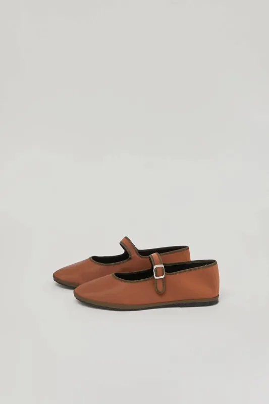 Drogheria Crivellini Le Papusse Soft Mary Jane in Chestnut sold by No. 6