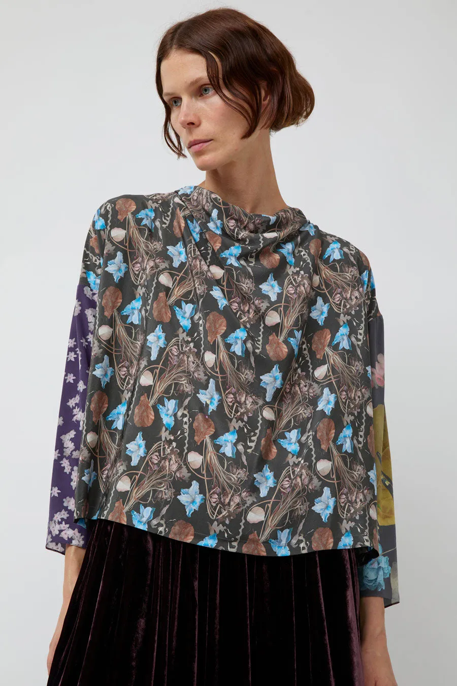 Anntian Asymmetric Top in Mixed Prints sold by No. 6