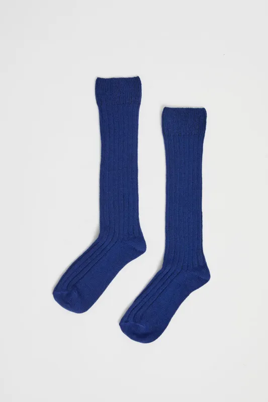 Maria La Rosa College Socks in Blue sold by No. 6