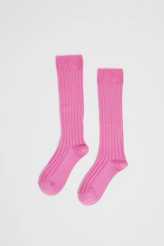 Maria La Rosa College Socks in Pink sold by No. 6