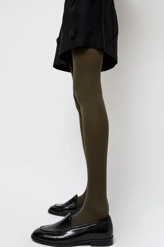 Maria La Rosa Lycra Tights in Khaki sold by No. 6