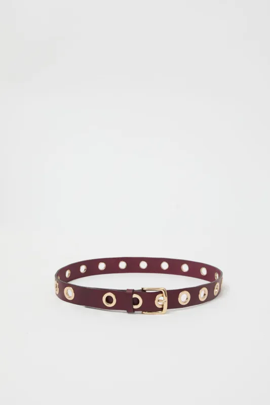 Herbert Frere Soeur La Grande Keller Belt in Bordeaux sold by No. 6