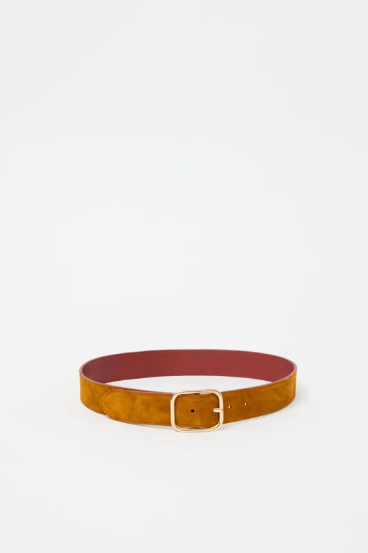 Herbert Frere Soeur La Vice-Versa Bi-Mat Belt in Cognac and Siena sold by No. 6