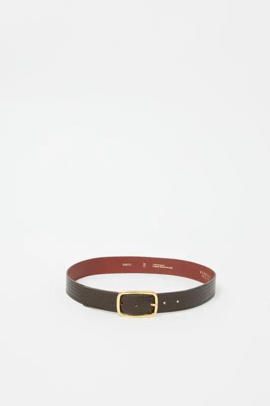 Herbert Frere Soeur La Sabin Batiste Belt in Batiste Kaki sold by No. 6