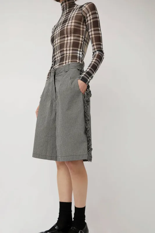 KkCo Ruffle Scoria Short in Black Plaid sold by No. 6