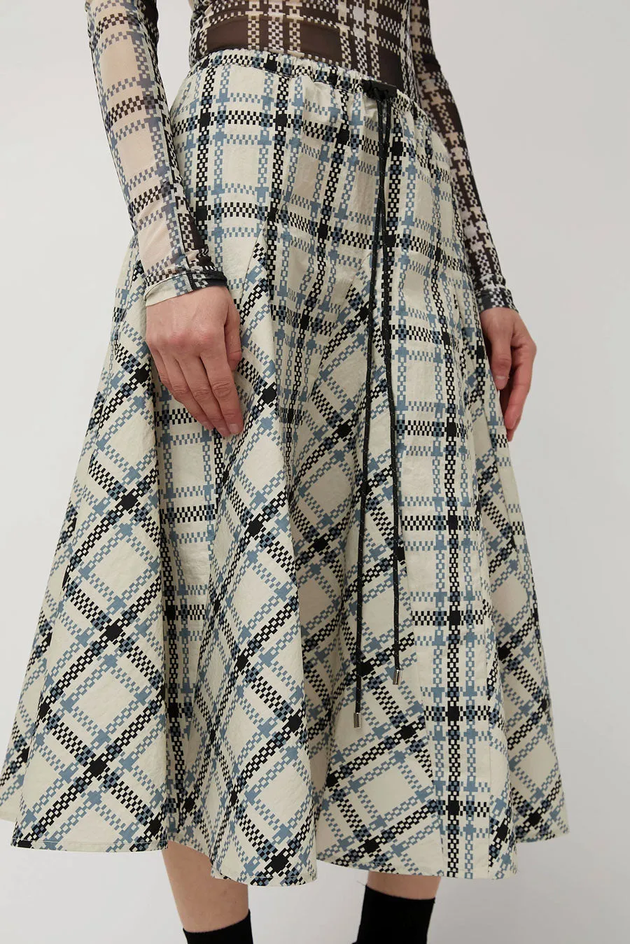 KkCo Plaid Peak Skirt in Ecru sold by No. 6 product image thumbnail 4
