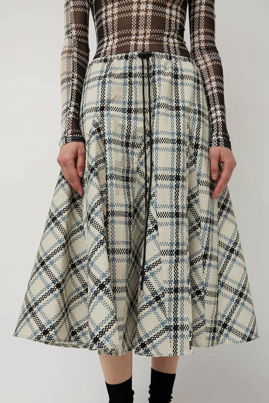 KkCo Plaid Peak Skirt in Ecru sold by No. 6 product image thumbnail 2