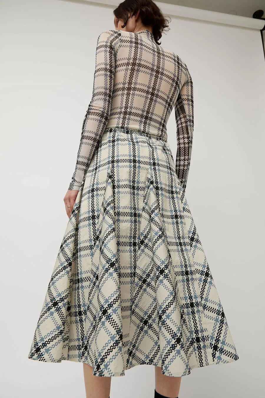 KkCo Plaid Peak Skirt in Ecru sold by No. 6 product image thumbnail 5