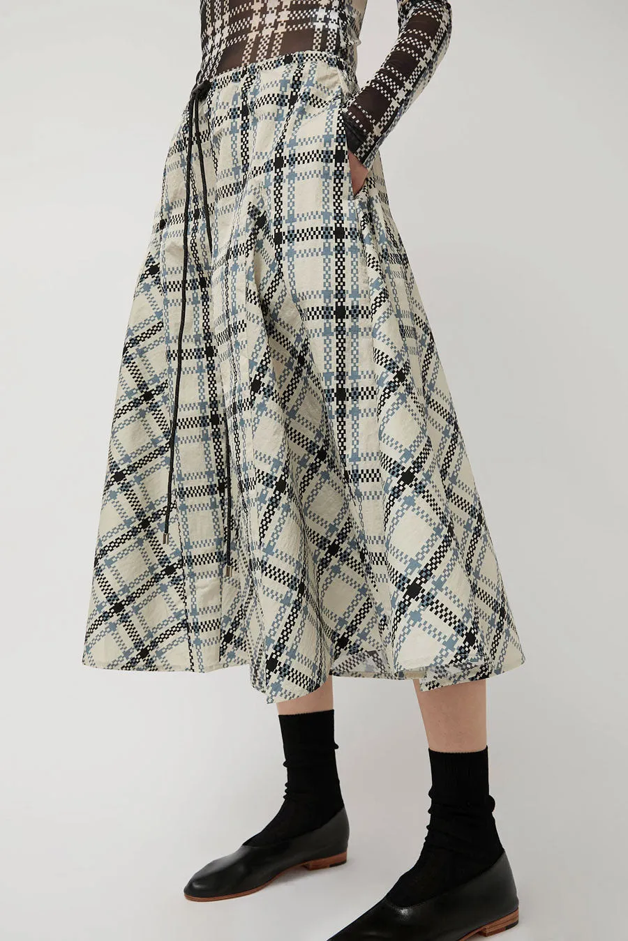 KkCo Plaid Peak Skirt in Ecru sold by No. 6 product image thumbnail 3