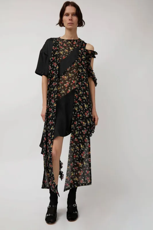 Rave Review Juliette Dress in Black and Multiflower sold by No. 6