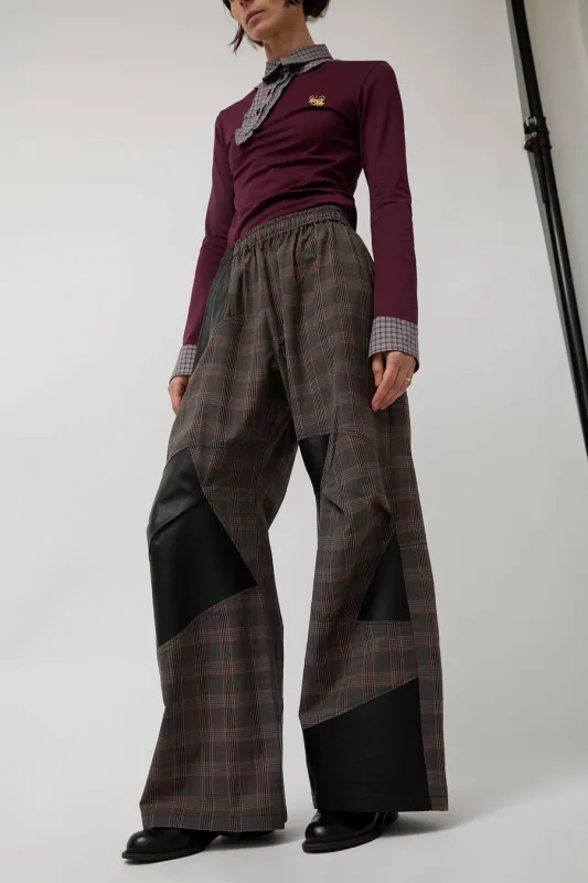 Rave Review Kirsten Pants in Brown Check sold by No. 6