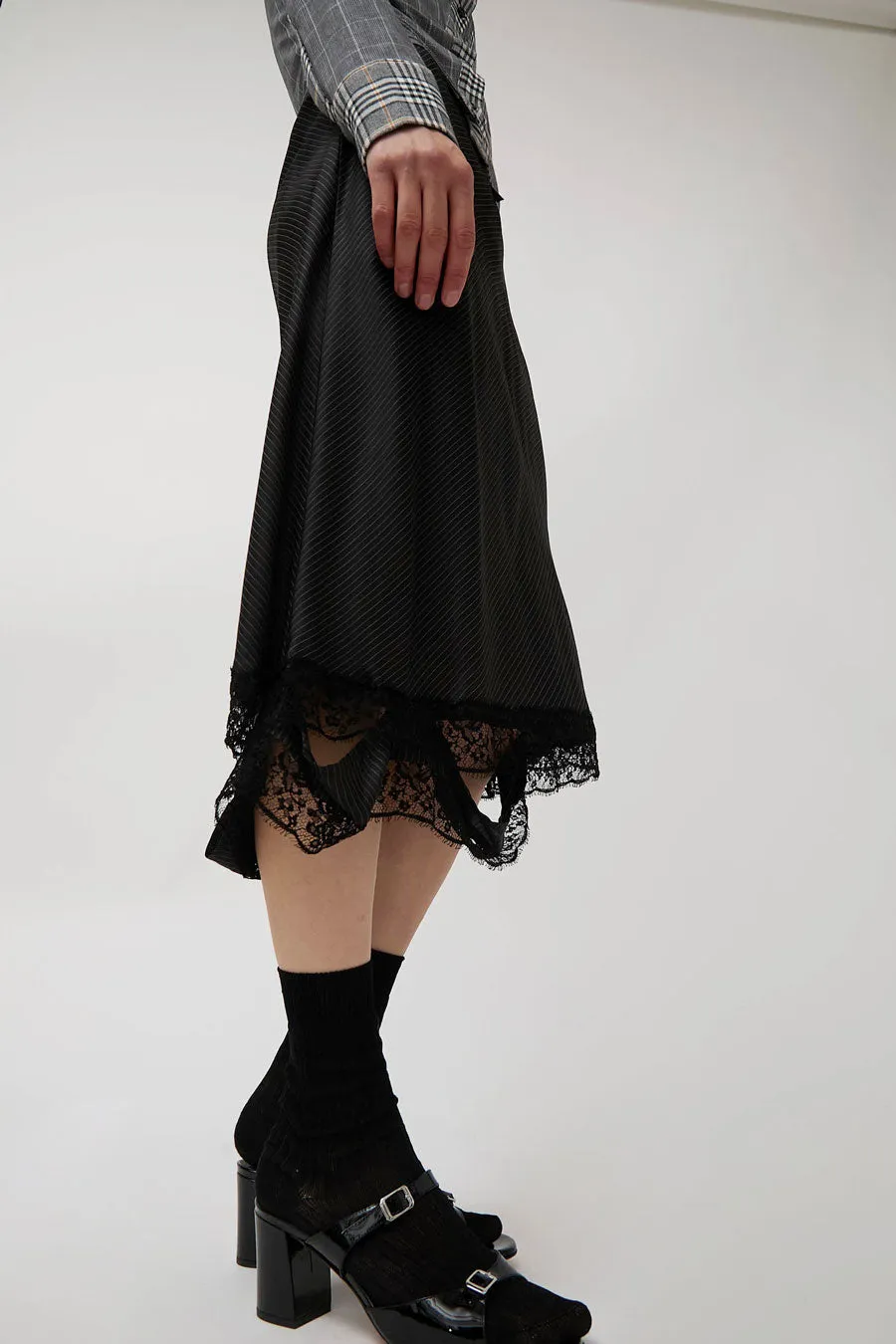 Rave Review Laila Deconstructed Skirt in Black Stripe sold by No. 6 product image thumbnail 5