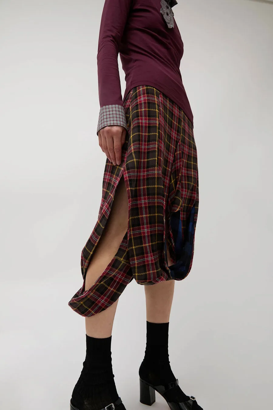 Rave Review Muriel Skirt in Red and Blue Double Check sold by No. 6 product image thumbnail 2