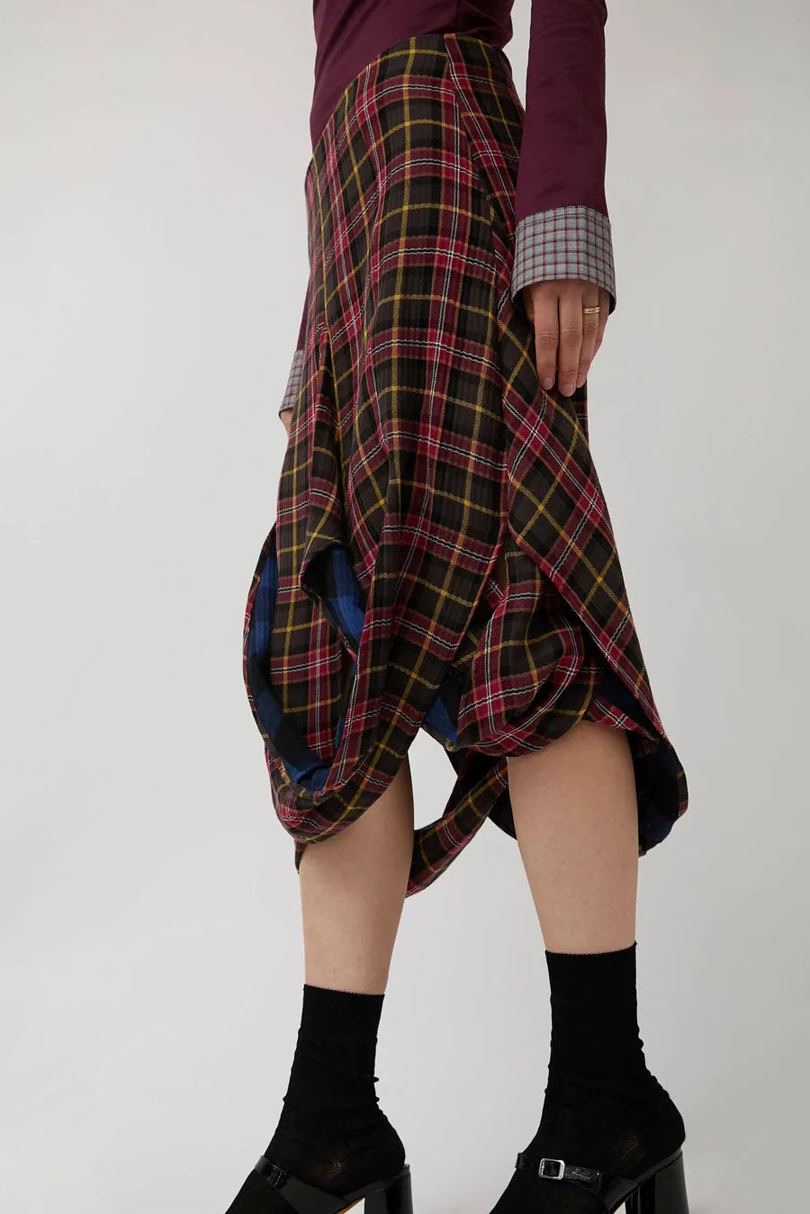 Rave Review Muriel Skirt in Red and Blue Double Check sold by No. 6 product image thumbnail 3