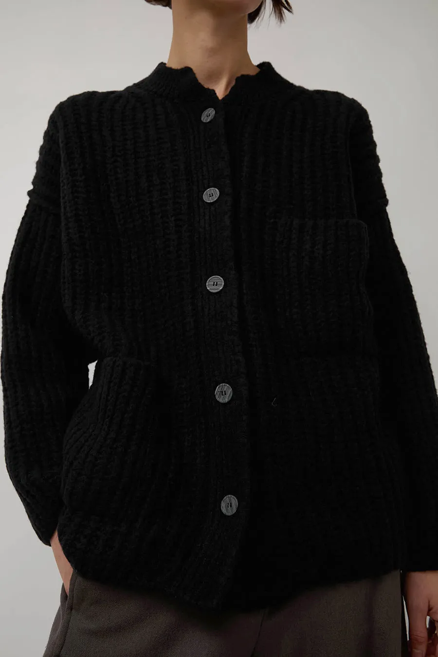 RUS Nui Cardigan in Black sold by No. 6 product image thumbnail 3