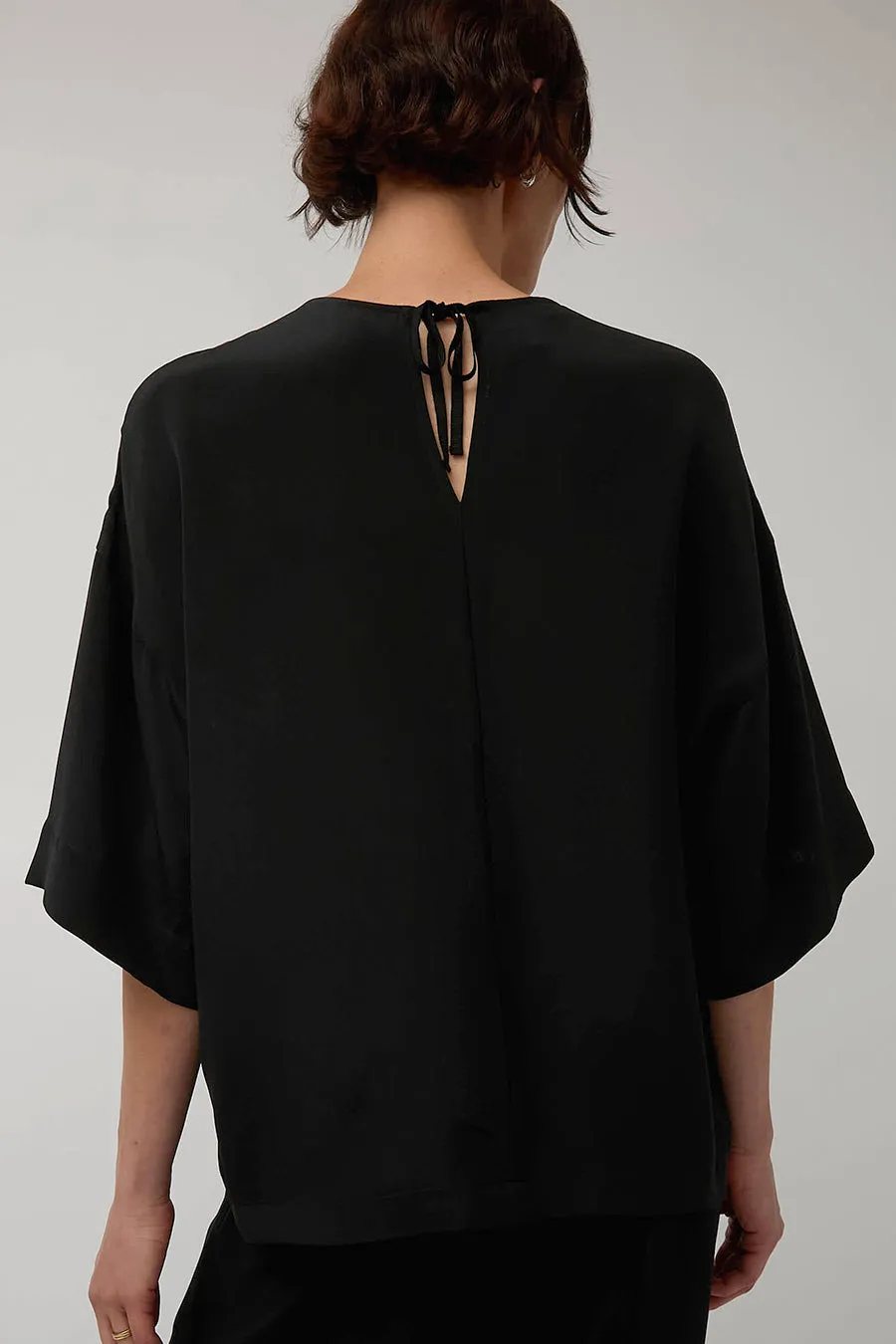 Modern Weaving Silk Tee in Black sold by No. 6 product image thumbnail 3
