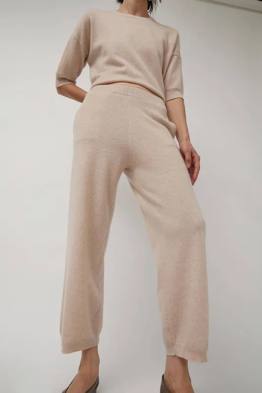 Modern Weaving Cashmere Pant in Melange Pink sold by No. 6