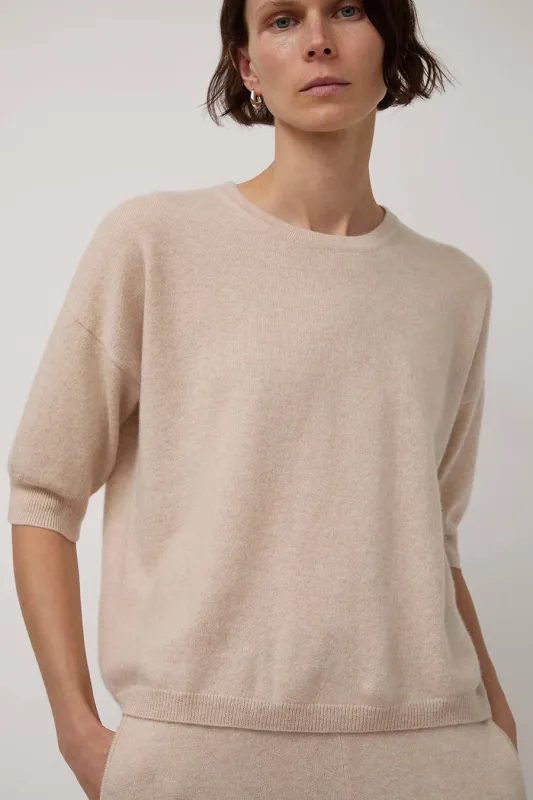 Modern Weaving Boyfriend Tee in Melange Pink sold by No. 6