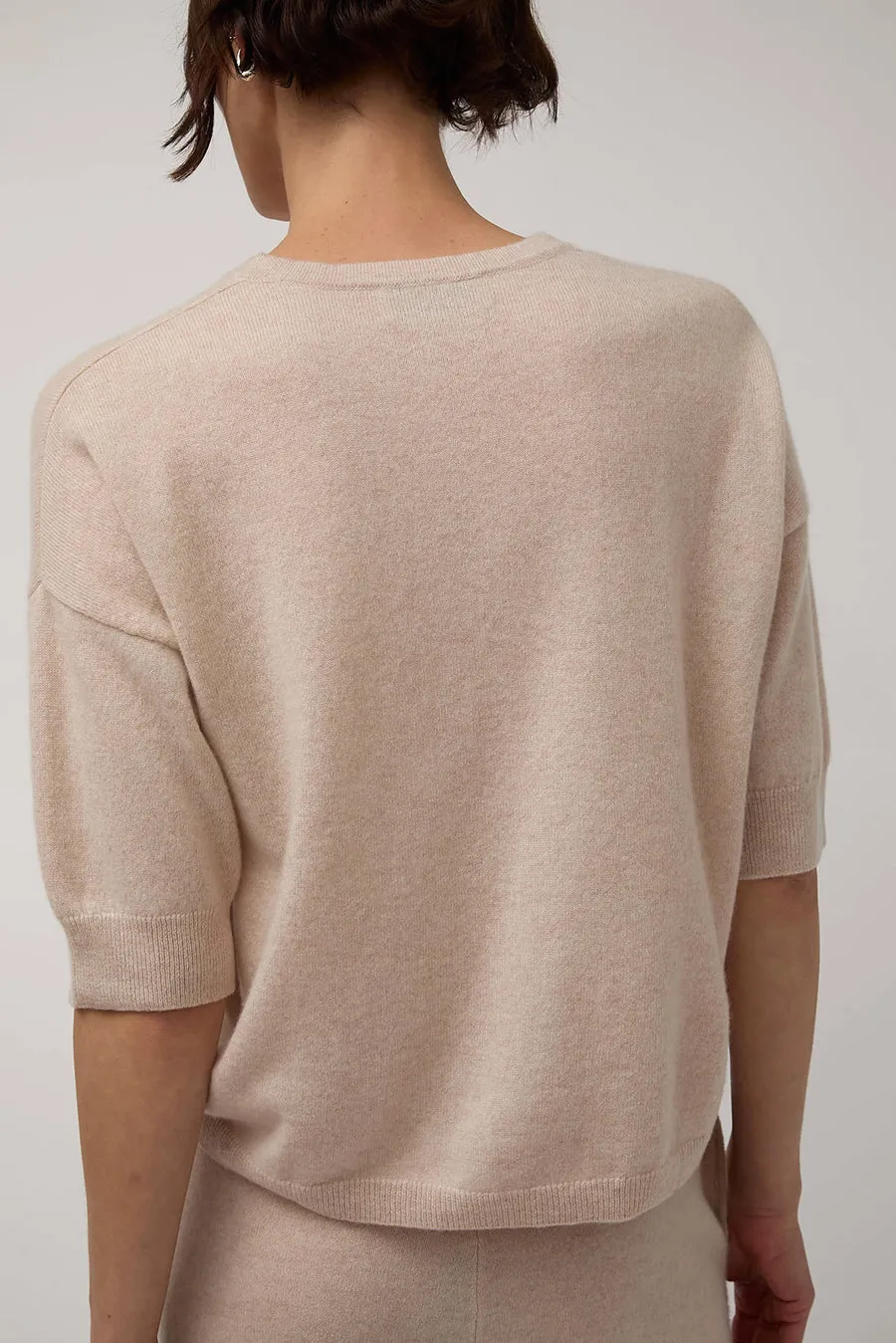 Modern Weaving Boyfriend Tee in Melange Pink sold by No. 6 product image thumbnail 5