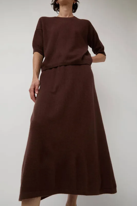 Modern Weaving Midi Skirt in Cinnamon sold by No. 6