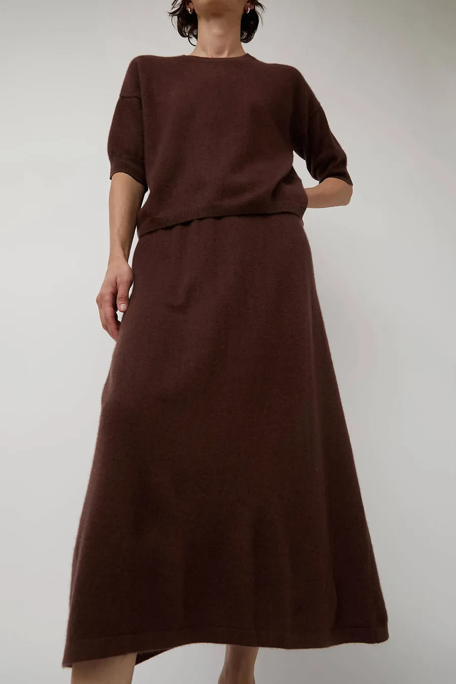 Modern Weaving Midi Skirt in Cinnamon sold by No. 6