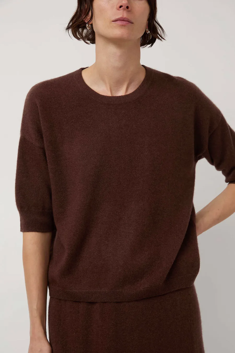 Modern Weaving Boyfriend Tee in Cinnamon sold by No. 6