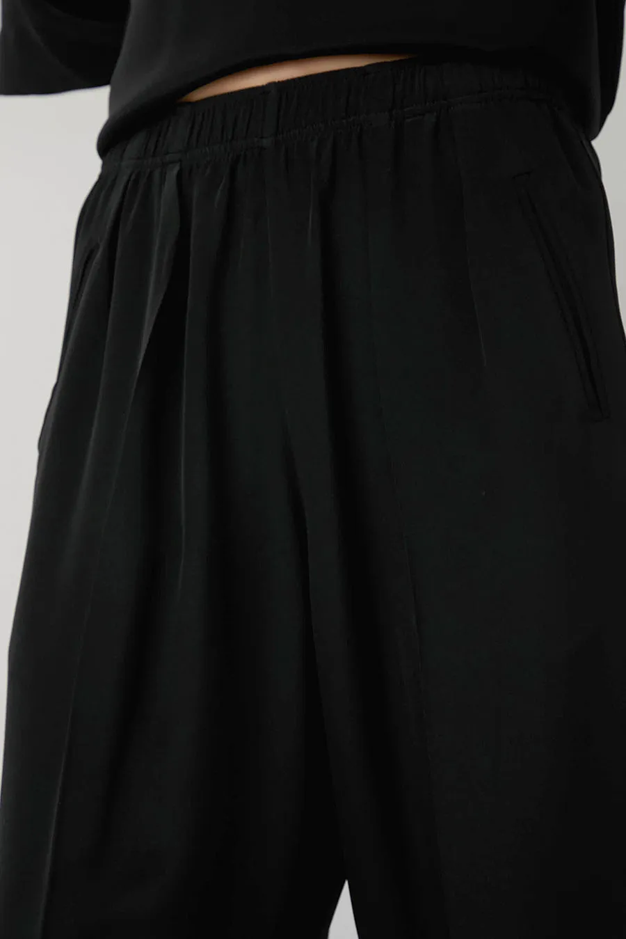 Modern Weaving Relaxed Lean Trouser in Black sold by No. 6 product image thumbnail 3