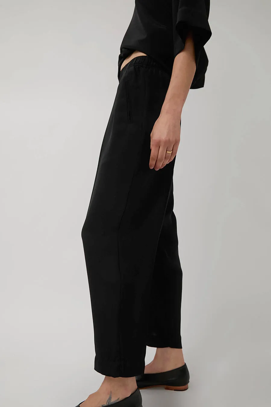 Modern Weaving Relaxed Lean Trouser in Black sold by No. 6 product image thumbnail 2
