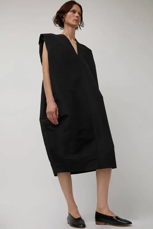 Modern Weaving Sculpt Dress in Black sold by No. 6