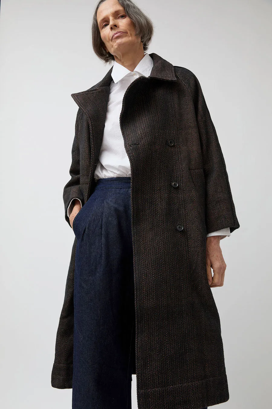 NYMANE Vasa Coat in Handwoven Herringbone sold by No. 6 product image thumbnail 2
