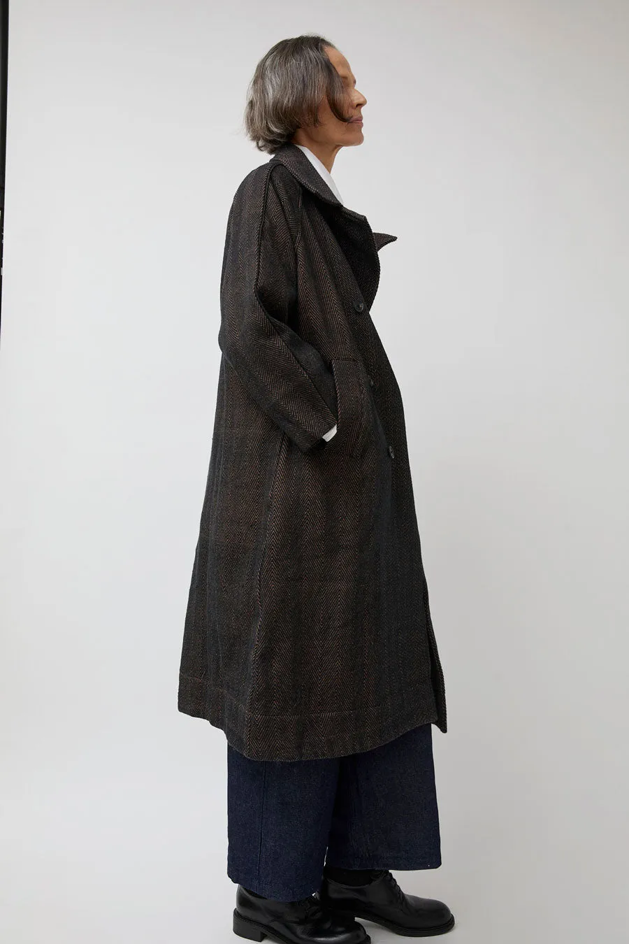 NYMANE Vasa Coat in Handwoven Herringbone sold by No. 6 product image thumbnail 3